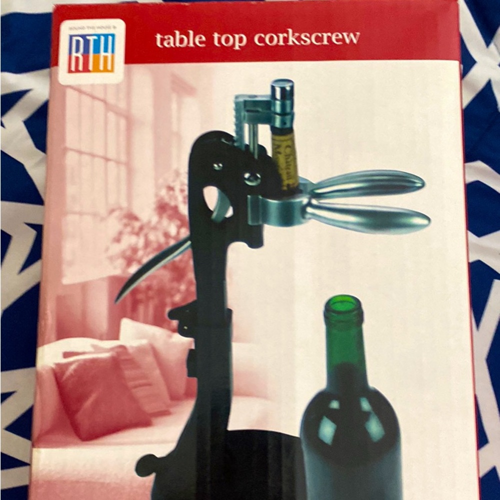 *HP* 🎉🆕Brand New Table Top Wine Corkscrew! 🍷